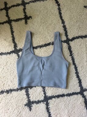 Gap Ribbed Scoop Neck Cropped Tank Top